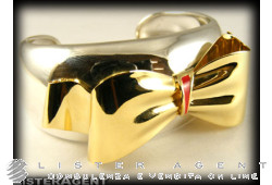 Bracciale Fiocco argento e oro giallo 18kt. NUOVO!