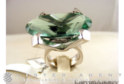 ZANTOMIO anello in argento 925 e quarzo verde Ref. AN02170. NUOVO!