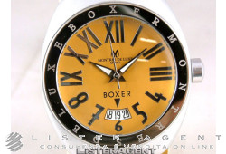 MONTRES DE LUXE Boxer Alluminium solo tempo Giallo Ocra Lady. NUOVO!