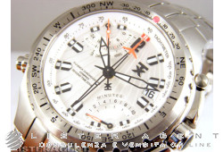 TX Sport Fly-Back Chronograph Compass 770 Series acciaio Argenté. NUOVO!
