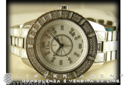 DIOR Christal bianco con diamanti e zaffiri bianchi medium Ref. CD113118M001. NUOVO!