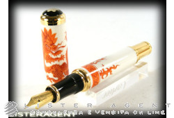 MONTBLANC penna stilografica Year of the golden Dragon Limited edition 888 Ref. 28666. 