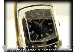 DAMIANI Ego solo tempo in acciaio Nero AUT Ref. 30000124. NUOVO!