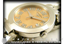 LONGINES EFC solo tempo in acciao Salmone Ref. L55054936. NUOVO!