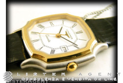 LONGINES solo tempo in acciaio bicolore Bianco Ref. 43932907. NUOVO!
