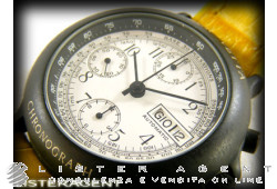 WYLER VETTA Chronograph in acciaio Pvd Bianco AUT Ref. 3167702. NUOVO!