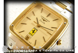 LONGINES Ferrari in acciaio bicolore Ref. 42944912. NUOVO!