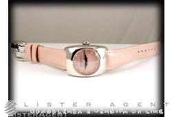 PASQUALE BRUNI solo tempo in acciaio Rosa e diamanti Ref. 01UA558. NUOVO!