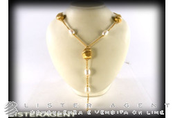 Collana in oro giallo 18kt e perle di fiume
