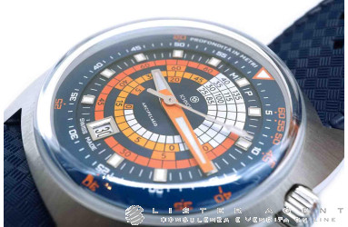 ICHNOS orologio Arcipelago Santo Stefano Super Compressor automatico Limited Edition in acciaio Blu. USATO!