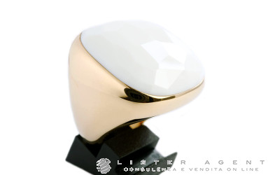 POMELLATO anello Victoria in oro rosa 18Kt e opale bianco Ref. AA108O7AW. NUOVO!