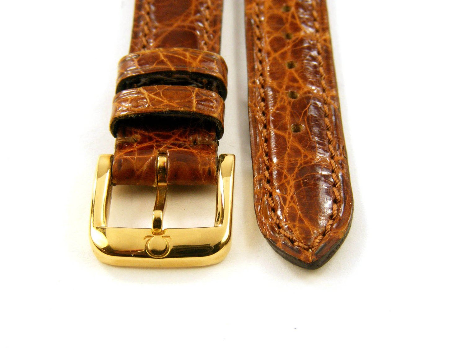 Cinturino in pelle di coccodrillo discount