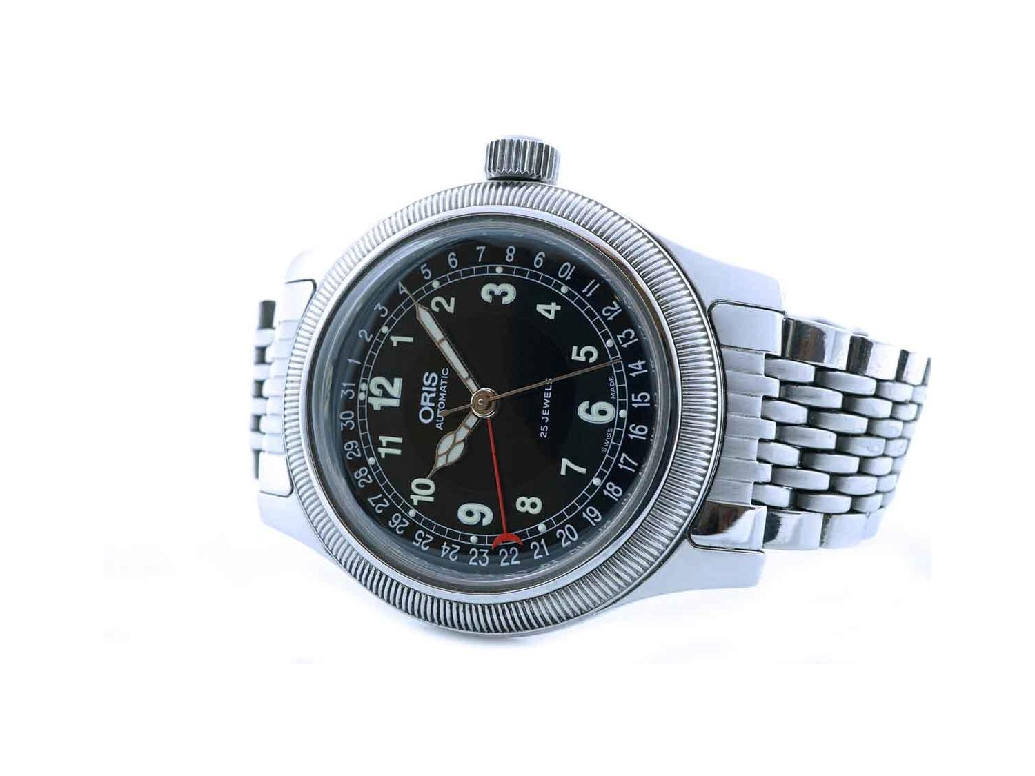 ORIS Big Crown Pointer Date Automatico in acciaio Nero AUT Ref. 7503. USATO