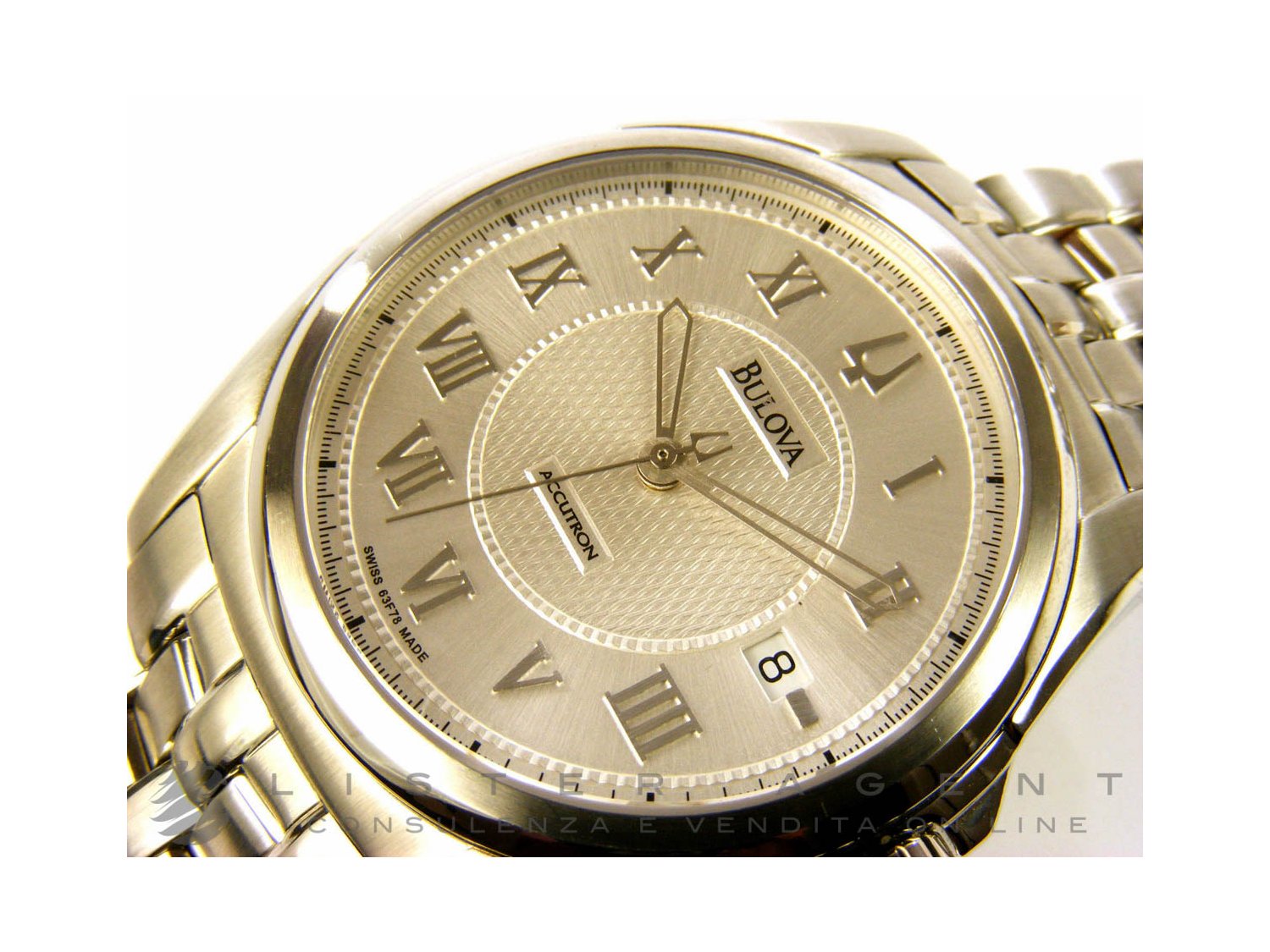 BULOVA Accutron in acciaio Argente AUT Ref. 63F78. NUOVO