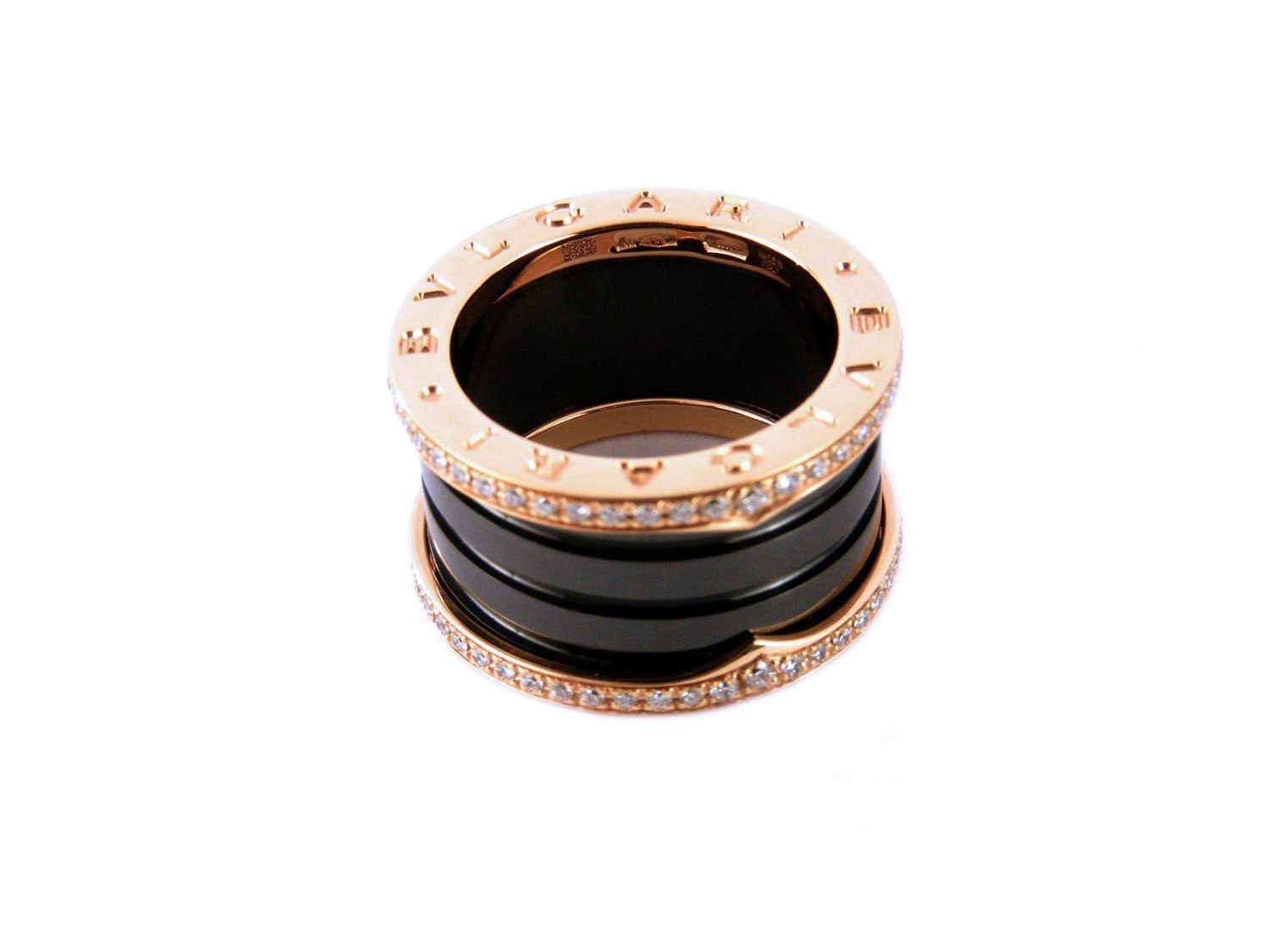 Anello bulgari sales nero e oro