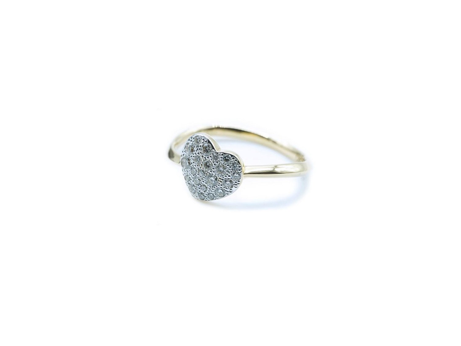 Anello cuore pomellato store