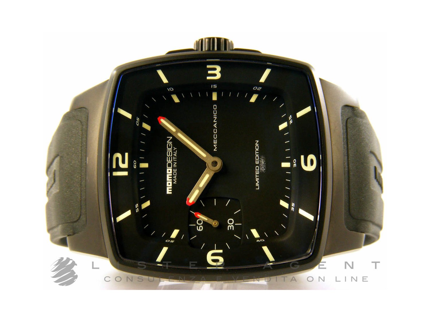 MOMO DESIGN Meccanico Limited Edition in titanio Nero Ref. MD375BK 11. NUOVO