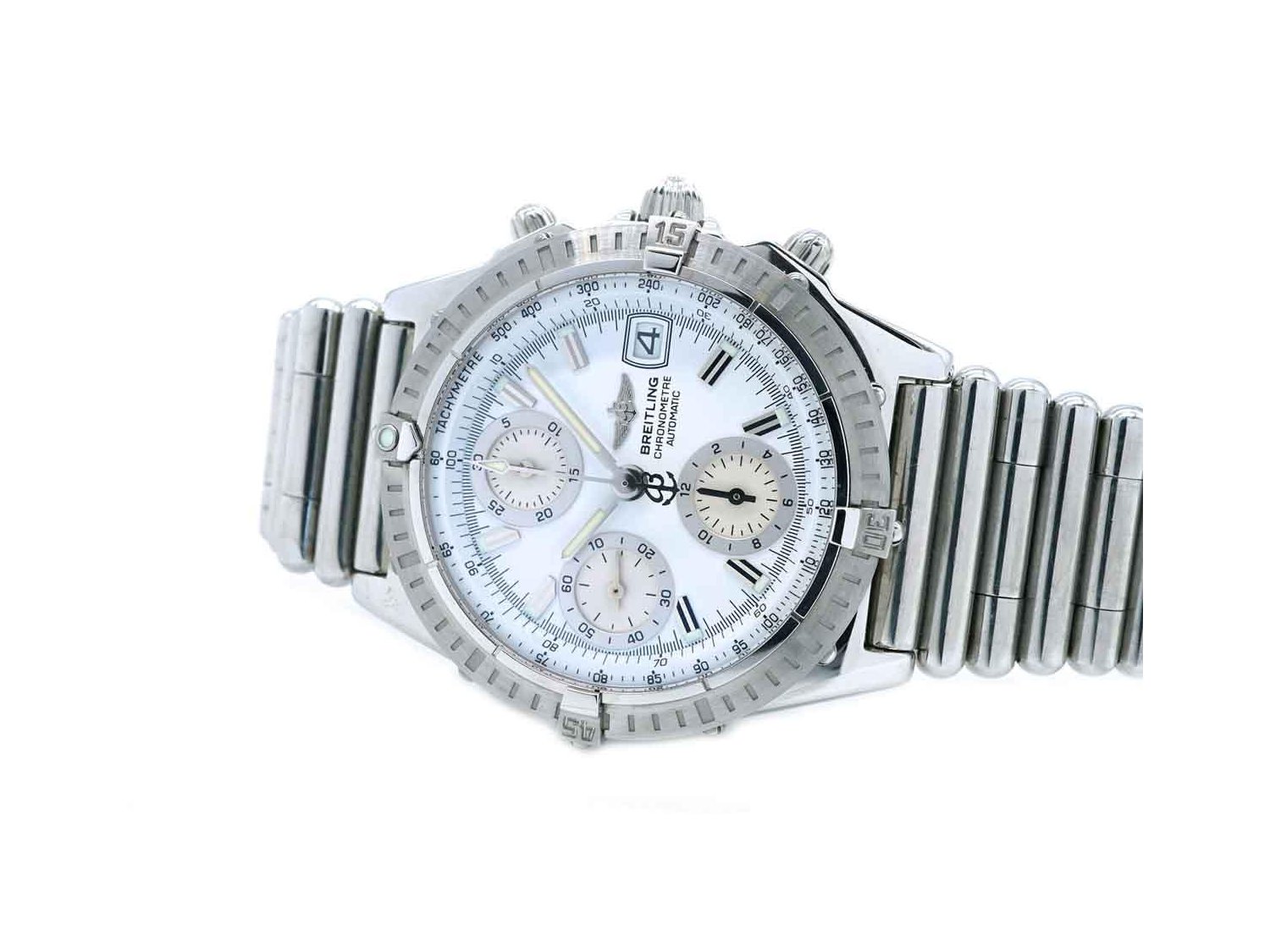 BREITLING Chronomat Cronografo Automatico in acciaio Bianco Ref. A13352. NUOVO