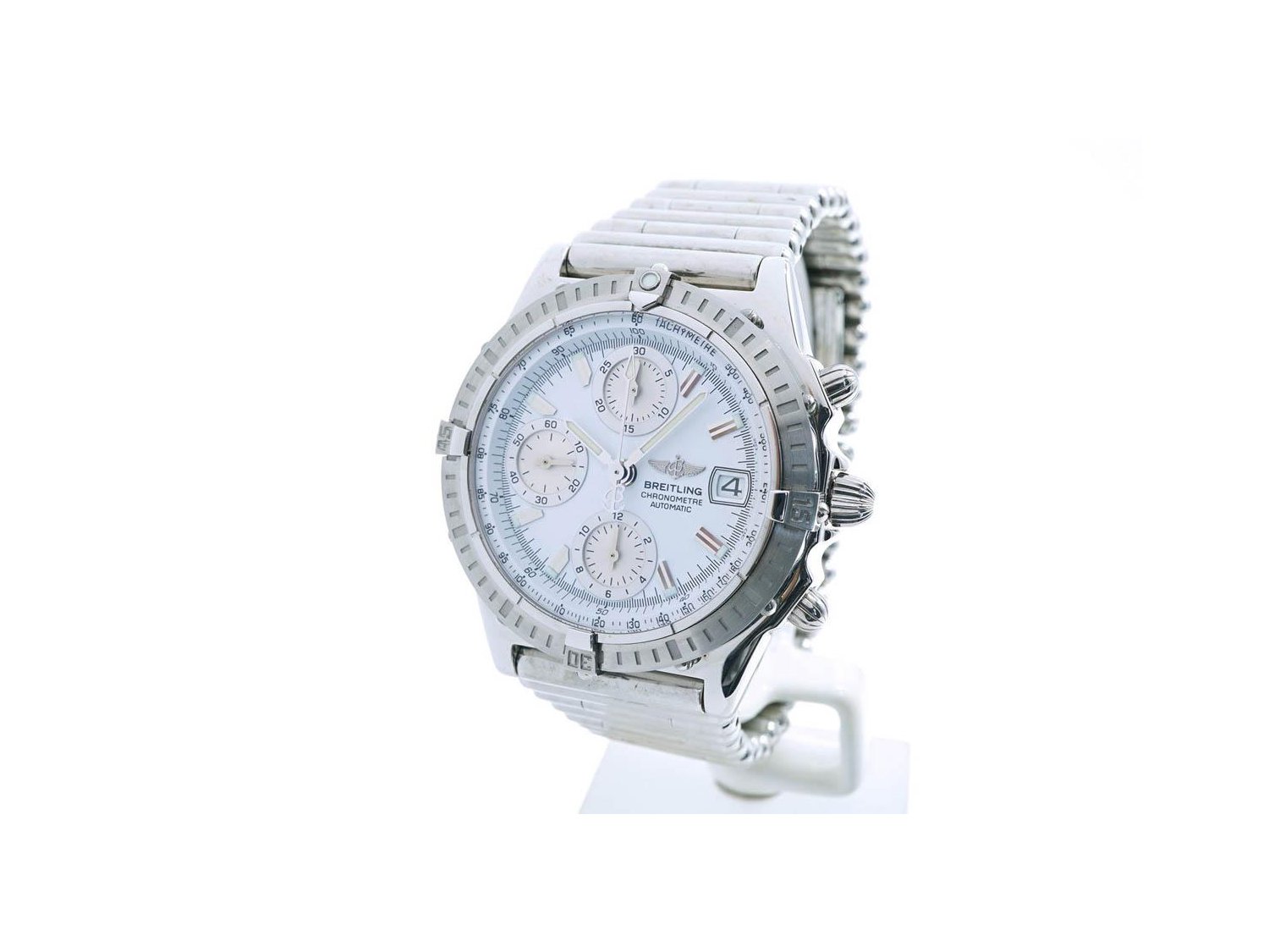 BREITLING Chronomat Cronografo Automatico in acciaio Bianco Ref. A13352. NUOVO