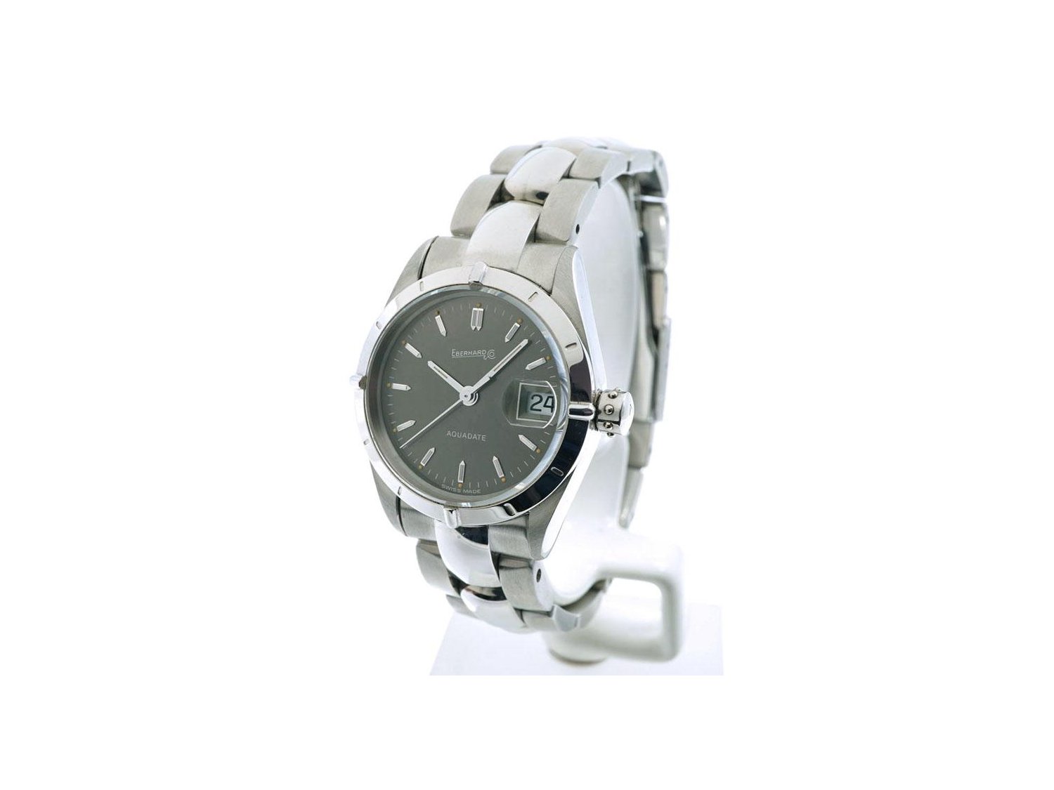 EBERHARD CO Aquadate Lady in acciaio Grigio Ref. 61003 A. NUOVO