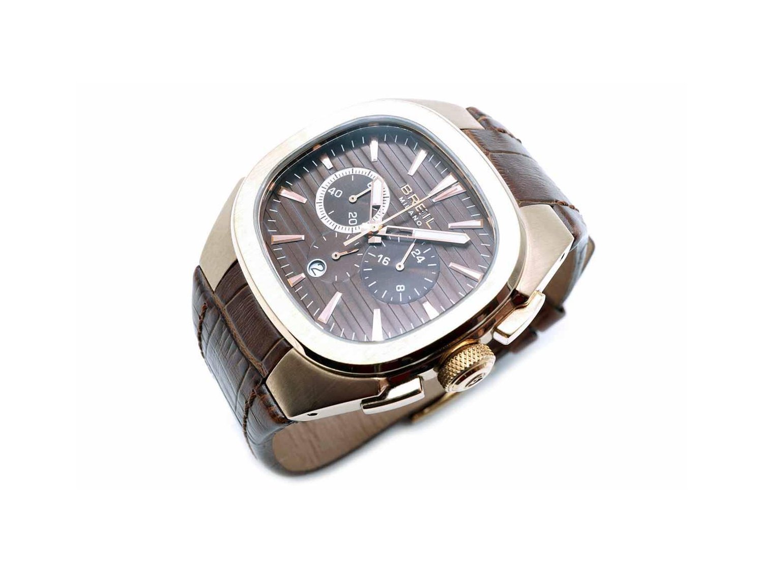 BREIL Cronografo in acciaio placcato oro rosa Marrone Ref. BW0305. USATO
