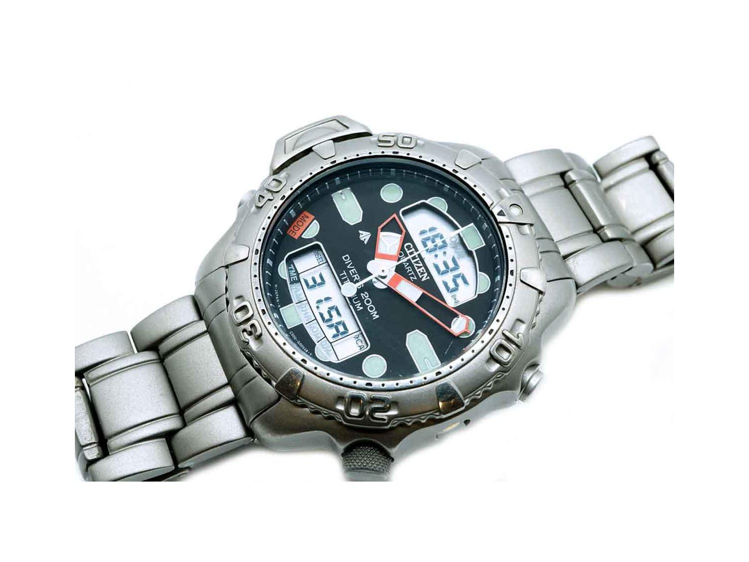 CITIZEN Promaster Aqualand II in titanio Nero Ref. JP1030 53E. USATO