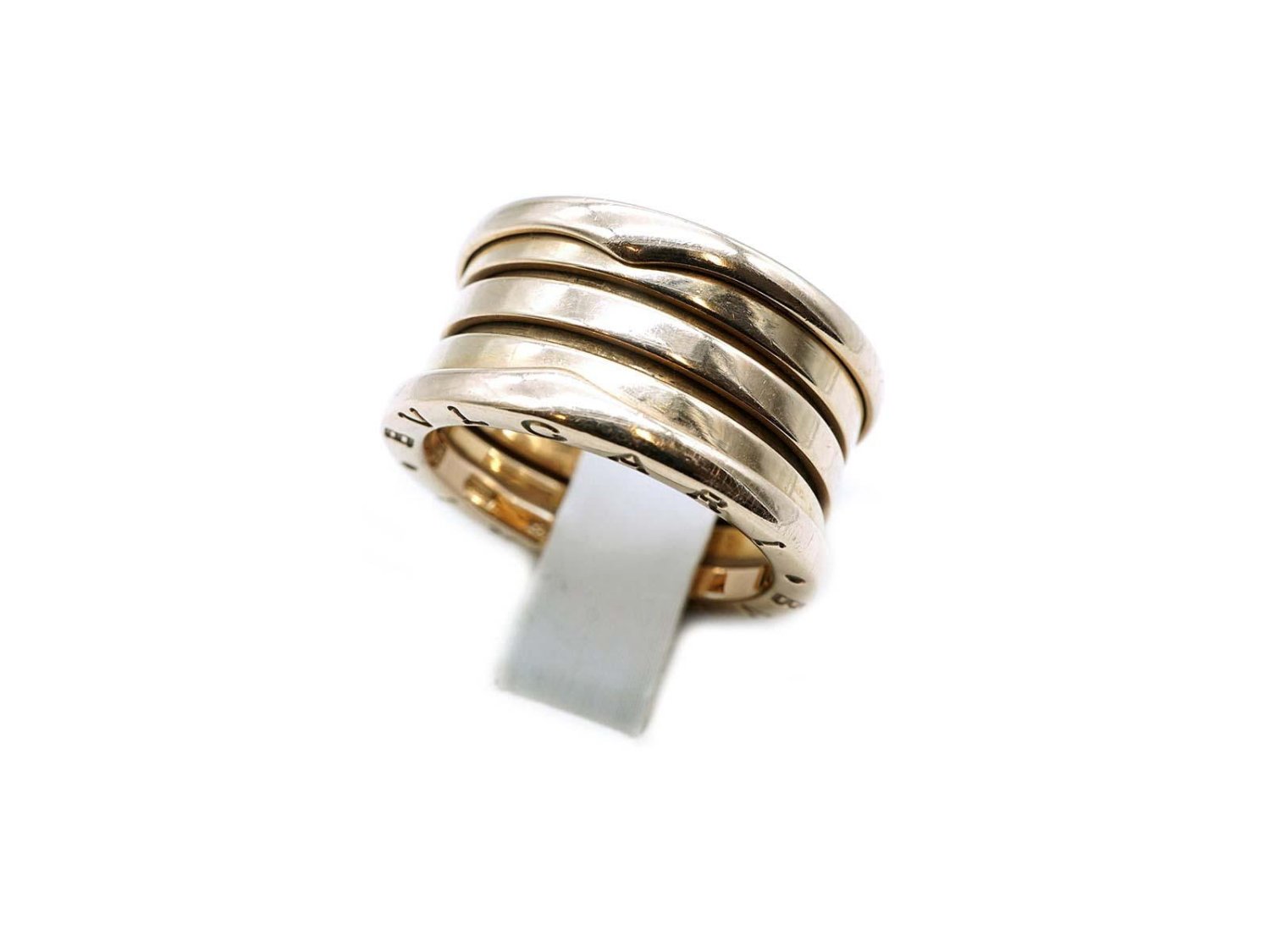 BULGARI anello B.Zero1 a quattro fasce in oro rosa 18Kt Misura 15